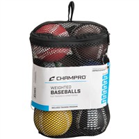 Champro Team Training Weighted Baseball Set, 6pack-x-2-z