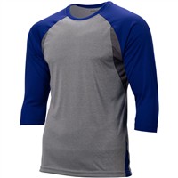Champro Men's DRI-GEAR 3/4 Sleeve Extra Innings Baseball T-Shirt, Royal