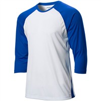 Champro Men's DRI-GEAR 3/4 Sleeve Complete Game Baseball T-Shirt, Royal