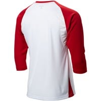 Champro Men's DRI-GEAR 3/4 Sleeve Complete Game Baseball T-Shirt, Scarlet
