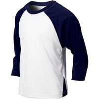 Champro Youth DRI-GEAR Complete 3/4 Sleeve Game Baseball Shirts, Navy