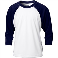 Champro Youth DRI-GEAR Complete 3/4 Sleeve Game Baseball Shirts, Navy