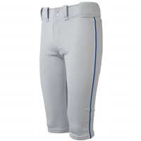 Mizuno Youth Select Piped Short Baseball Pant, Grey/Royal