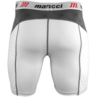 Marucci Men's Padded Baseball Sliding Shorts, White