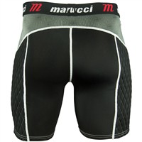 Marucci Youth Padded Baseball Sliding Shorts w/Cup, Black