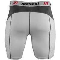 Marucci Youth Padded Baseball Sliding Shorts w/Cup, White