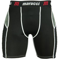 Marucci Youth Padded Baseball Sliding Shorts w/Cup, Black