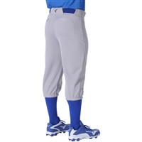 Easton Men's Pro Knicker Piped Baseball Pants, Grey/Red