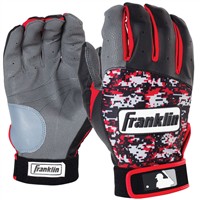Franklin Adult Digitek Batting Gloves, White/Navy