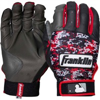 Franklin Adult Digitek Batting Gloves, White/Navy