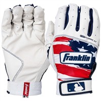 Franklin Adult Digitek Batting Gloves, Red/White/Blue