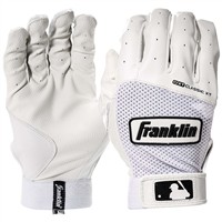 Franklin Adult Digitek Batting Gloves, White