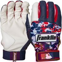 Franklin Adult Digitek Batting Gloves, White/Navy