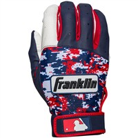 Franklin Youth Digitek Batting Gloves, White/Navy