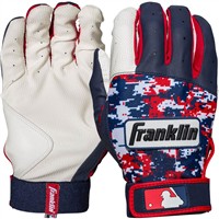 Franklin Youth Digitek Batting Gloves, White/Navy