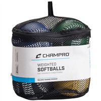 Champro Weighted Training Softballs, 4pack-x-4-z