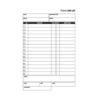 Champro Team Line-Up Cards, 3-z