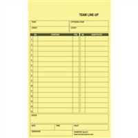 Champro Team Line-Up Cards, 4-z