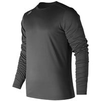 New Balance Men's Long Sleeve Tech Baseball T-Shirt, Black