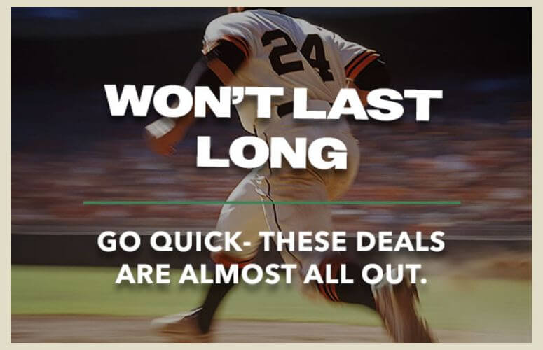 Won't Last Long - Go Quick. These Deals Are Almost All Out.