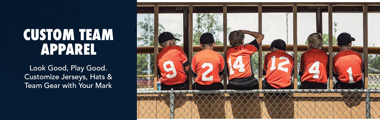 Custom Team Apparel - Look Good, Play Good. Customize Jerseys, Hats & Team Gear with Your Mark