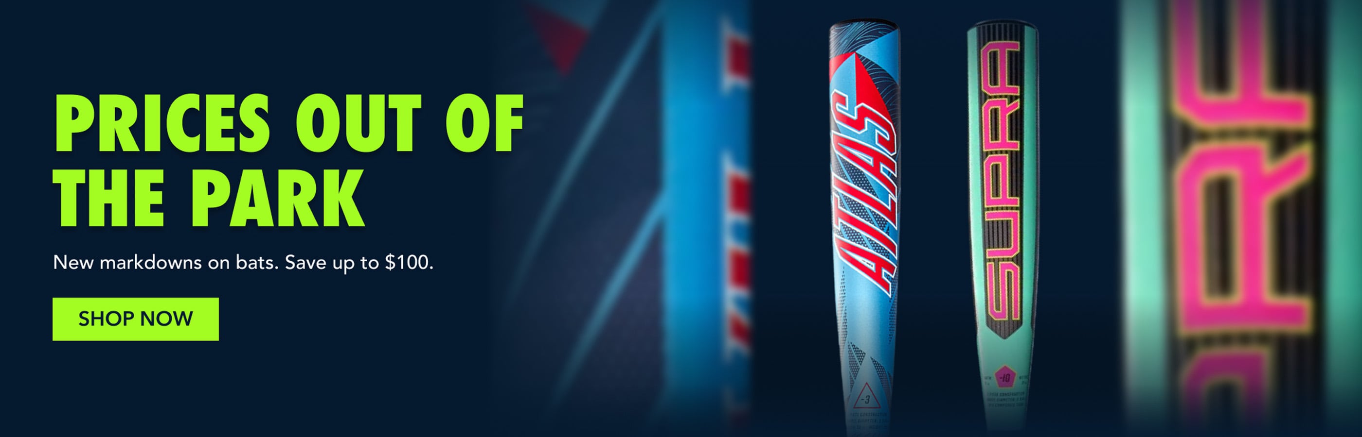 IT'S DERBY SEASON prices out of  the park New markdowns on bats. Save up to $100. shop now
