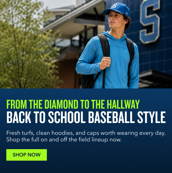 From the diamond to the hallway back to school baseball style Fresh turfs, clean hoodies, and caps worth wearing every day. Shop the full on and off the field lineup now. SHOP NOW