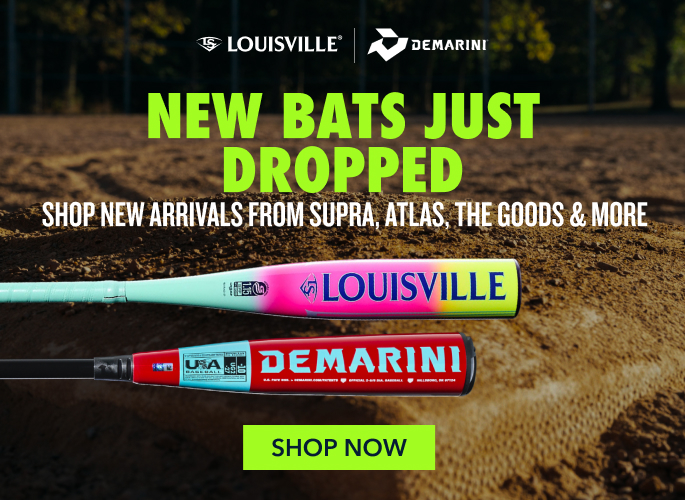 New Bats Just Dropped  Shop New Arrivals from Supra, Atlas, DeMarini & more. SHOP NOW