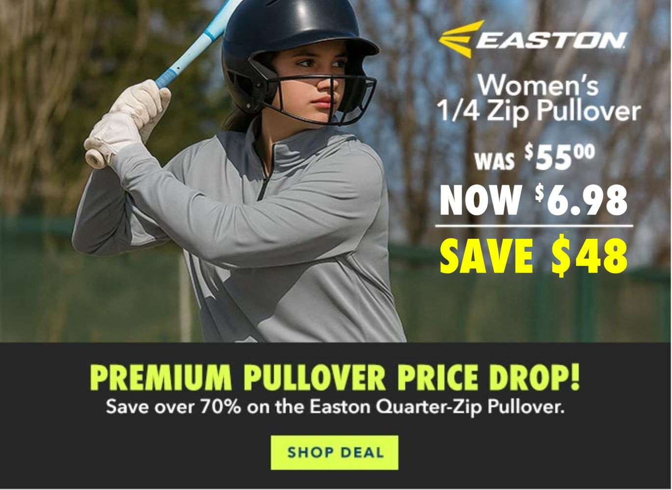 Easton Womens 1/4 Zip Pullover